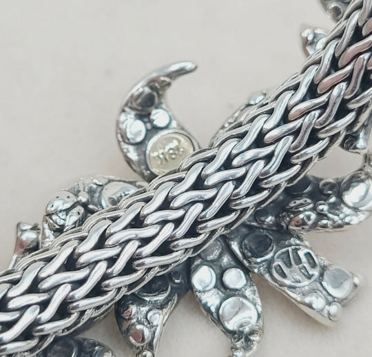 John Hardy Dot Ayu Frangipani Flower Bracelet With Gold