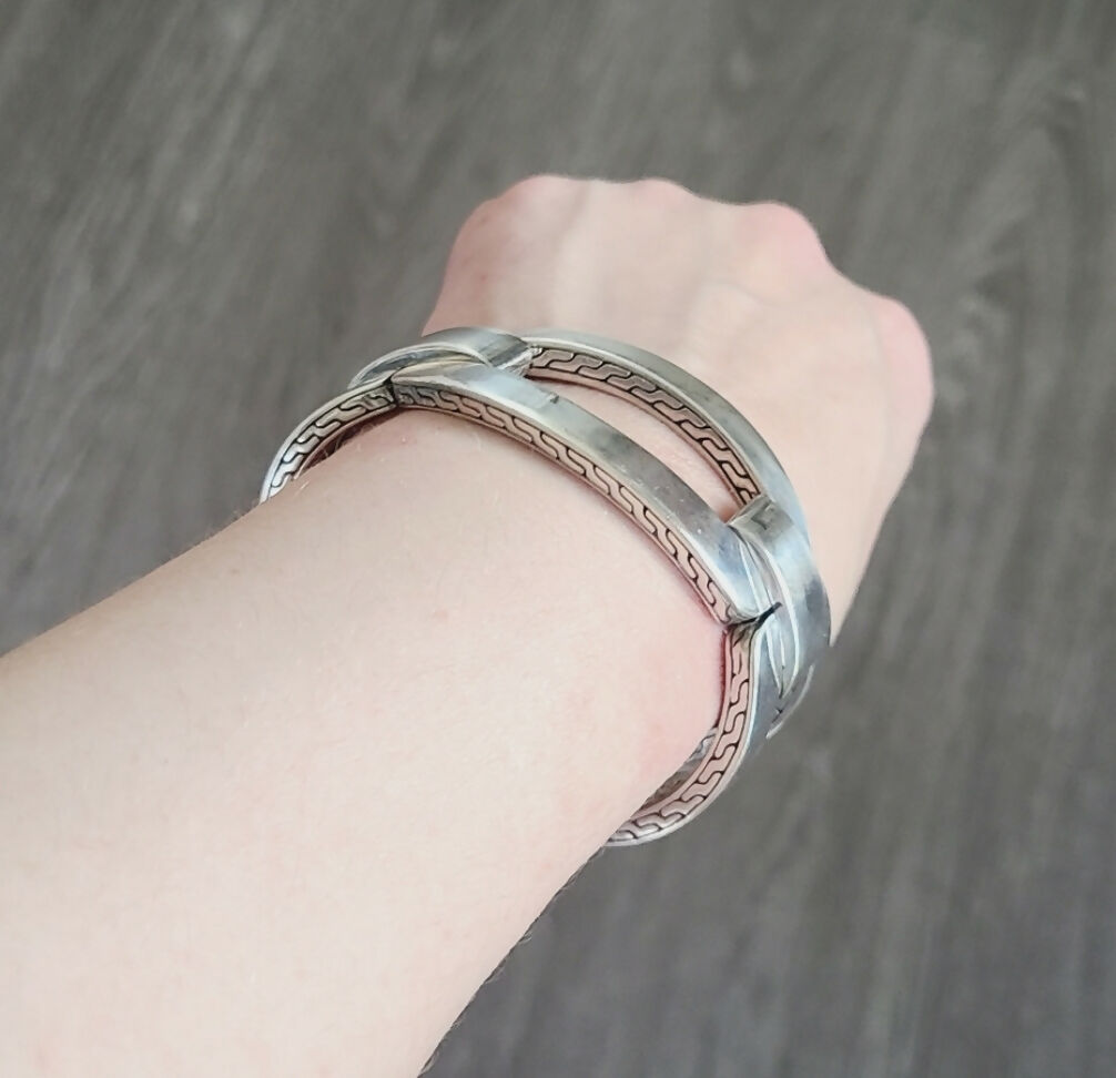 John Hardy Wo Link 35mm Wide Cuff Bracelet | Certified Pre-Owned #