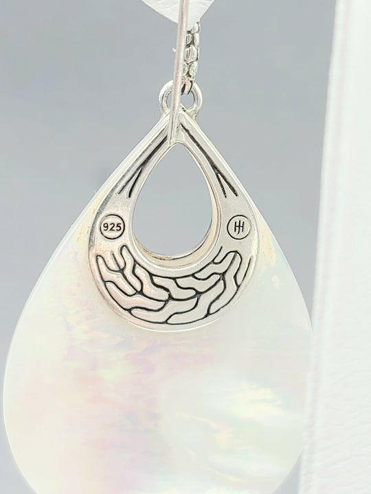 John Hardy Dot Drop Mother Of Pearl Earrings