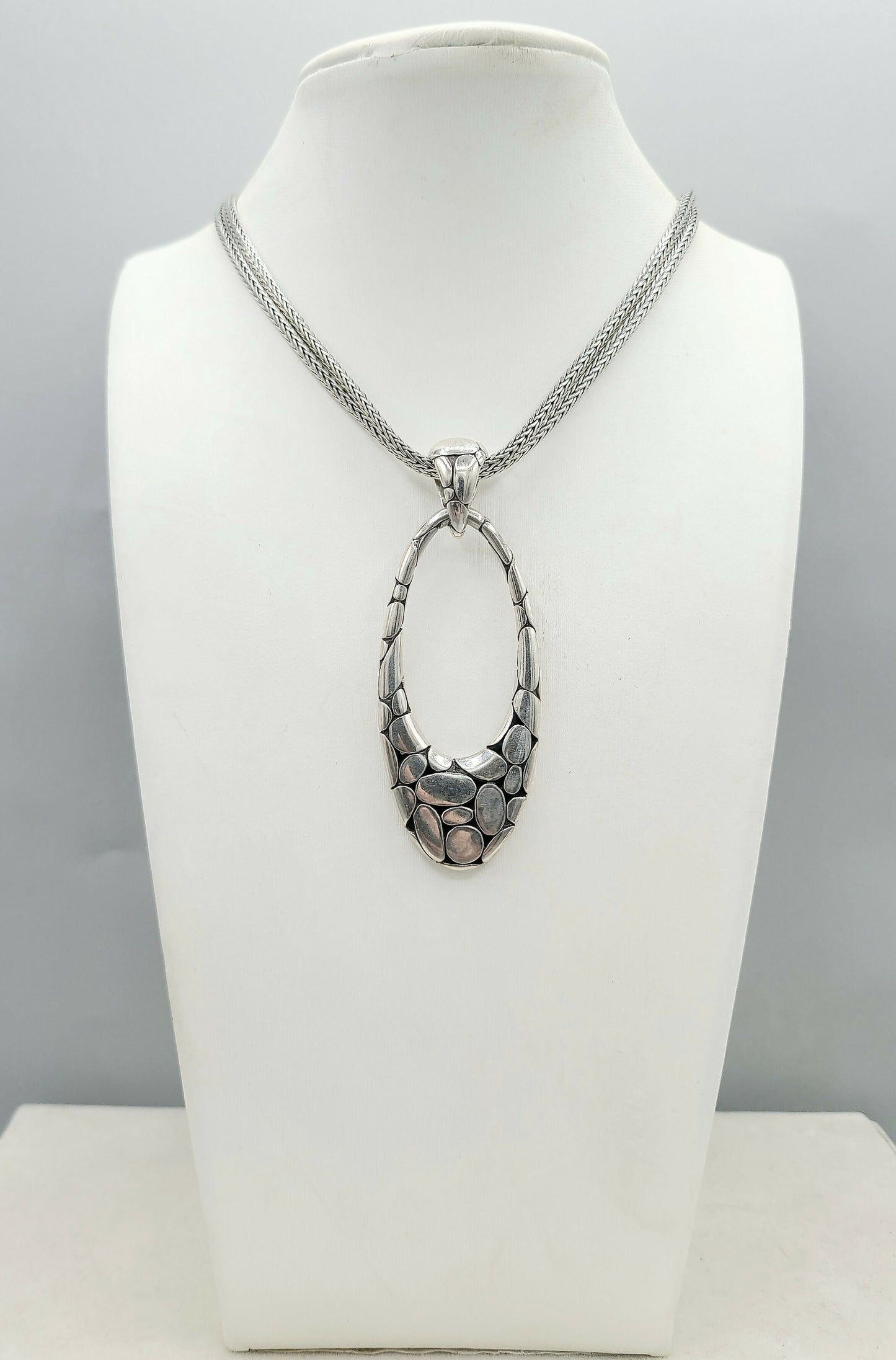 John Hardy Kali Double Chain Pebble Pendant Necklace | Certified AYW Luxury #