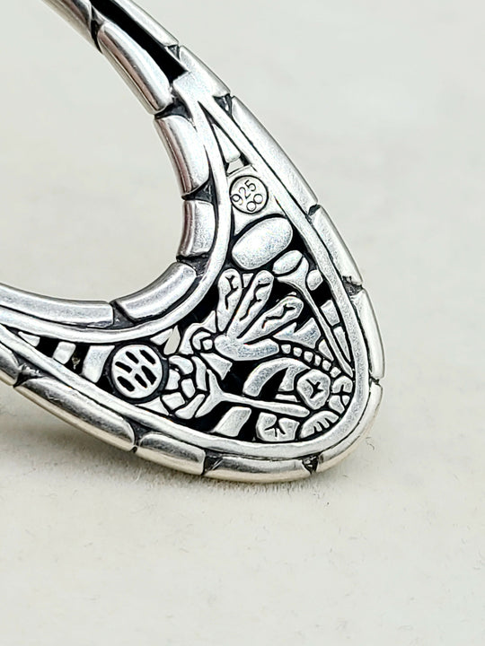 John Hardy Large Pebble Kali Double Chain Pendant Necklace