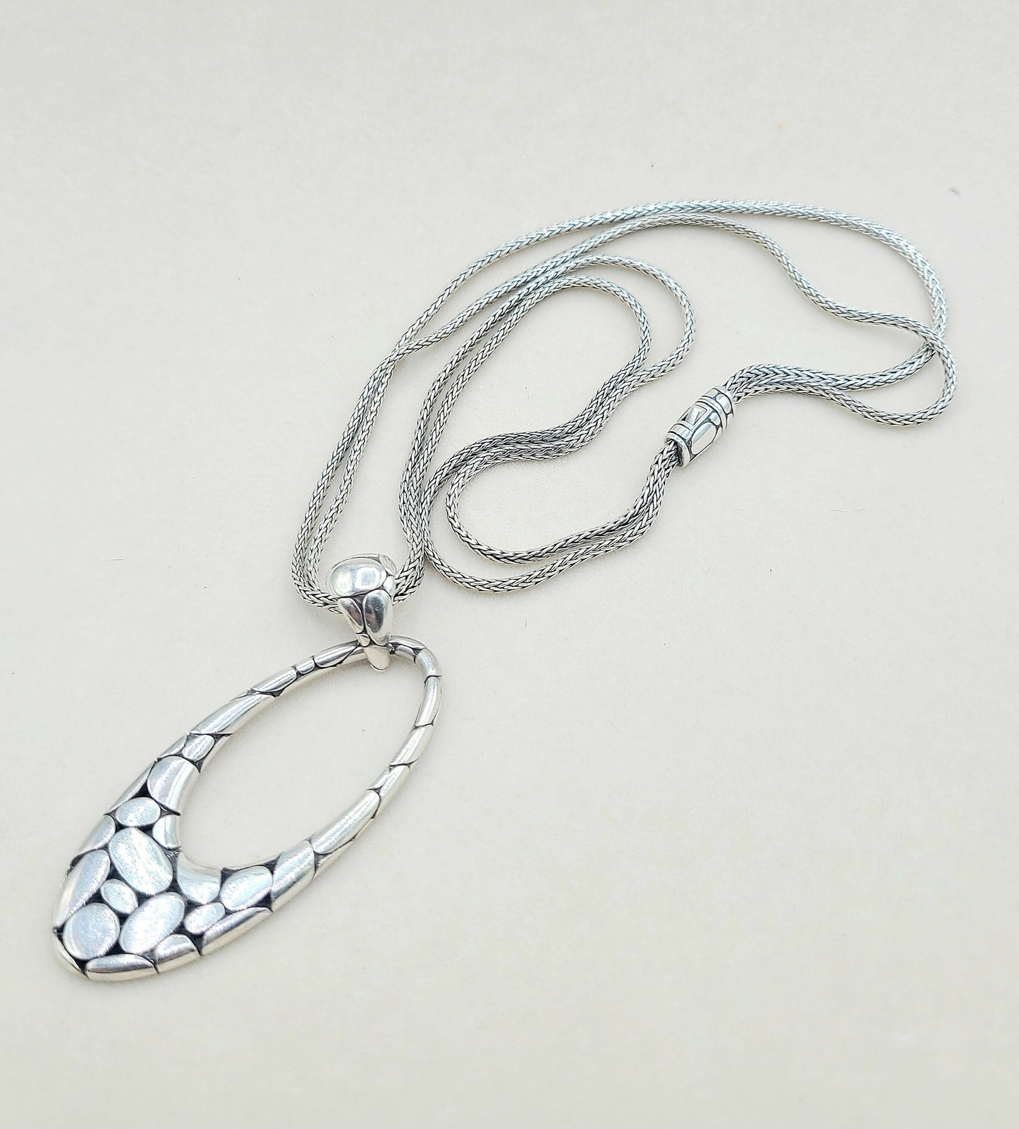 John Hardy Kali Double Chain Pebble Pendant Necklace | Certified AYW Luxury #