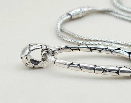 John Hardy Large Pebble Kali Double Chain Pendant Necklace