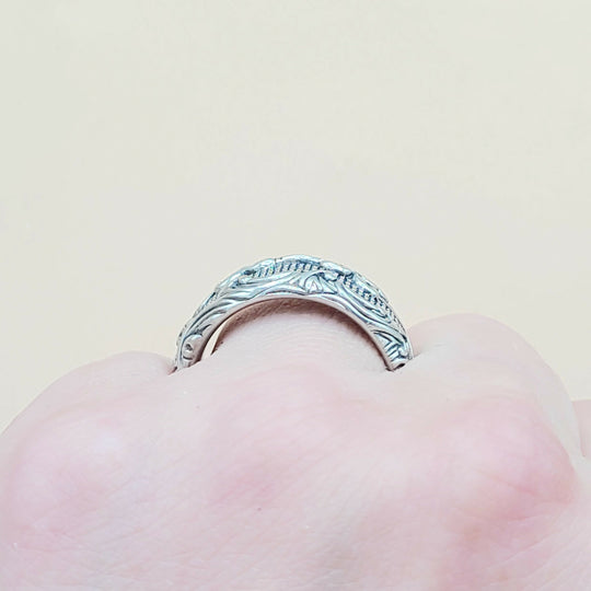 David Yurman-Waves-Band Ring