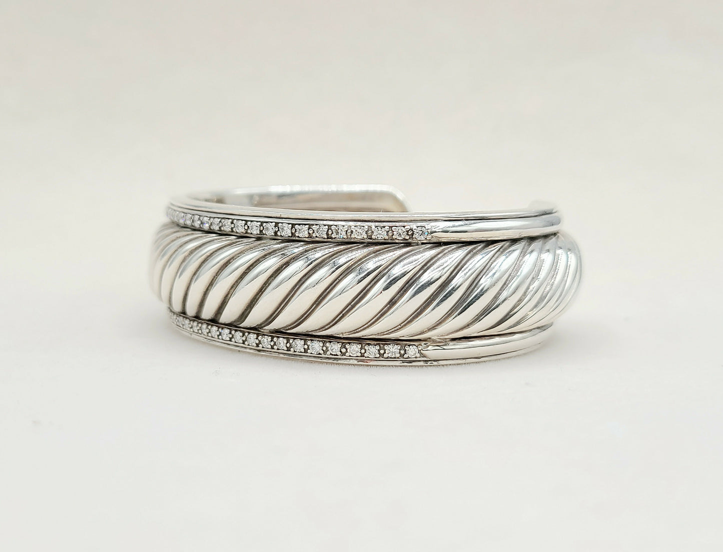 David Yurman Sculpted Thoroughbred Diamond Bracelet | Certified AYW Luxury #