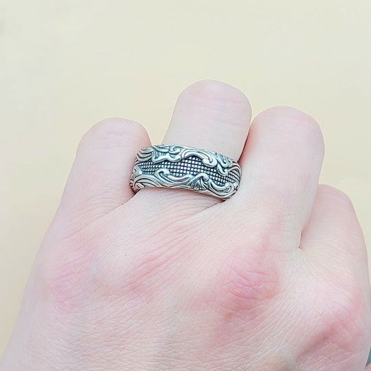 David Yurman-Waves-Band Ring