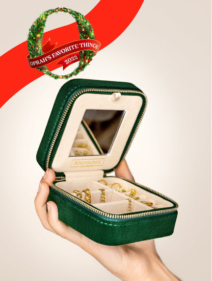 Plush Velvet Travel Jewelry Box  AYW Luxury #