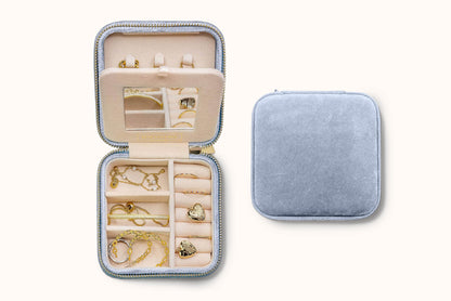Plush Velvet Travel Jewelry Box  AYW Luxury #