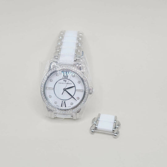 David Yurman Classic Quartz Watch – Ceramic & Diamond Bezel