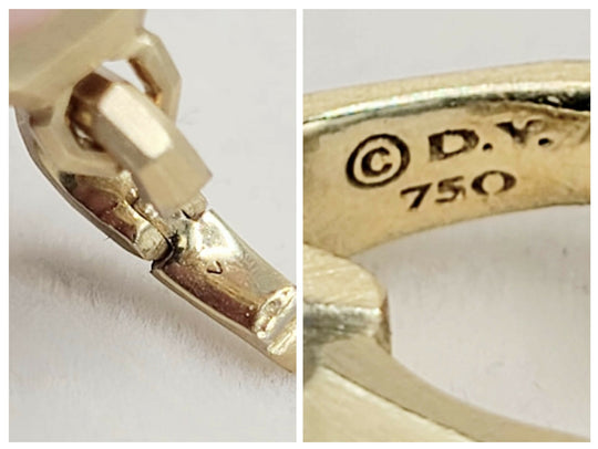 hallmark of DAVID YURMAN Petrvs Claw Amulet In 18K Yellow Gold With Emeralds, 30.7mm