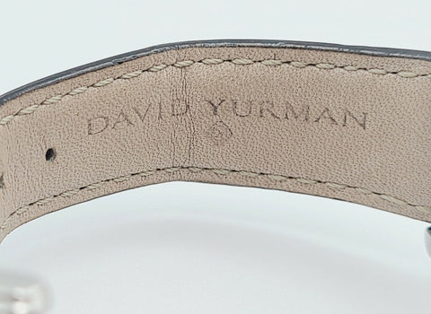  David Yurman 32mm Thoroughbred Quartz Watch With Black Diamonds