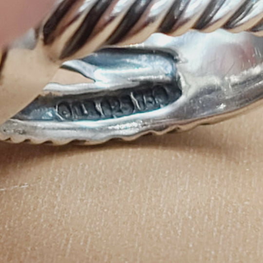  David Yurman Albion 11mm Blue Topaz & Diamonds – 18k Gold