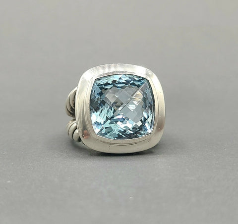  David Yurman Albion 14mm Sky Blue Topaz Ring