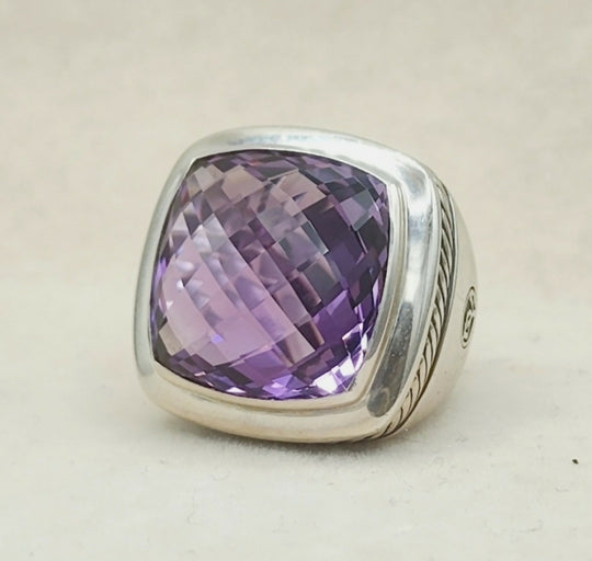  David Yurman Albion 20mm Amethyst Ring