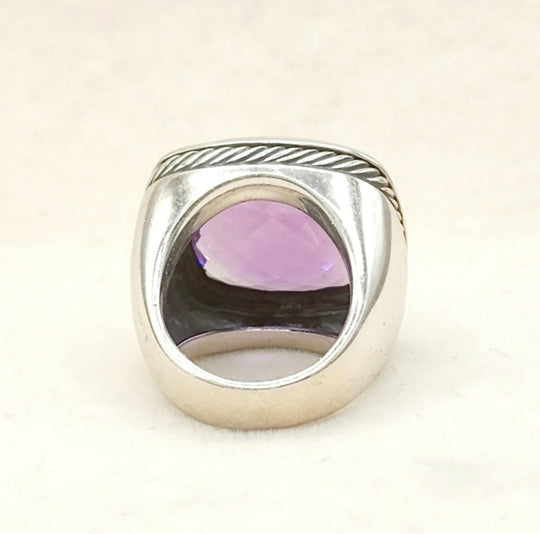  David Yurman Albion 20mm Amethyst Ring