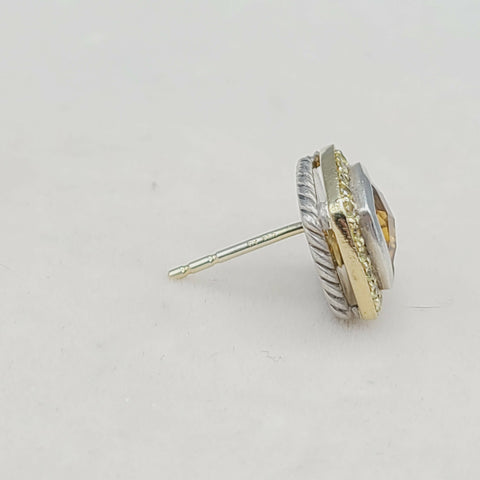  David Yurman Albion Candy Earrings Citrine & Yellow Sapphire