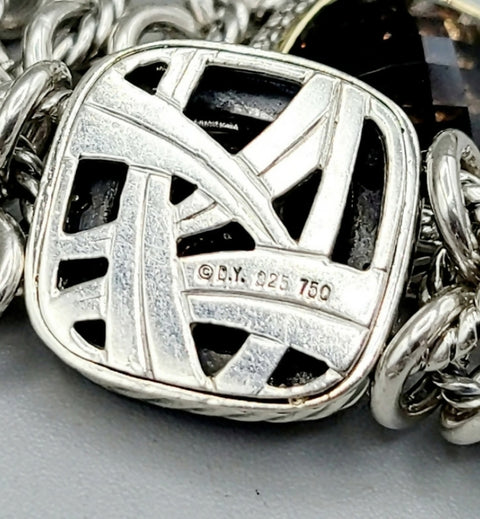  David Yurman Albion Chainmail Necklace – Smoky Quartz