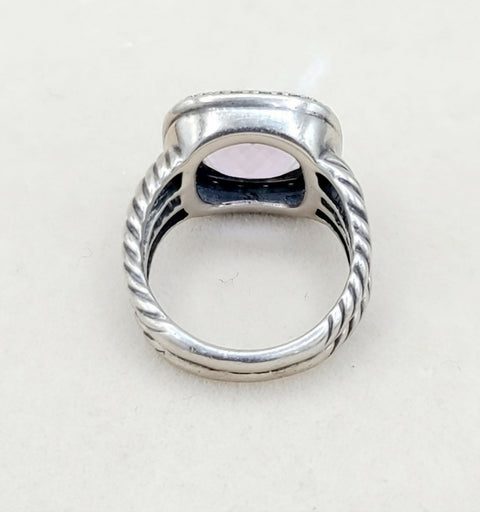  David Yurman Albion Moonlight Ice 11mm Lavender Amethyst Diamond Ring
