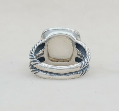  David Yurman Albion Moonlight Ice Moonstone Ring – Diamond
