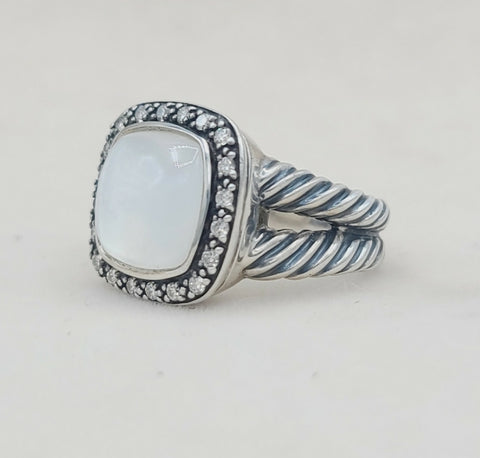  David Yurman Albion Moonlight Ice Moonstone Ring – Diamond
