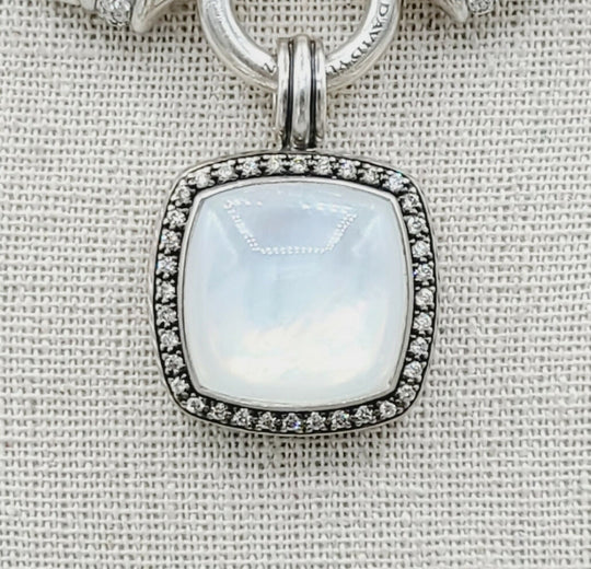  David Yurman Albion Moonlight Ice Pendant – Moonstone