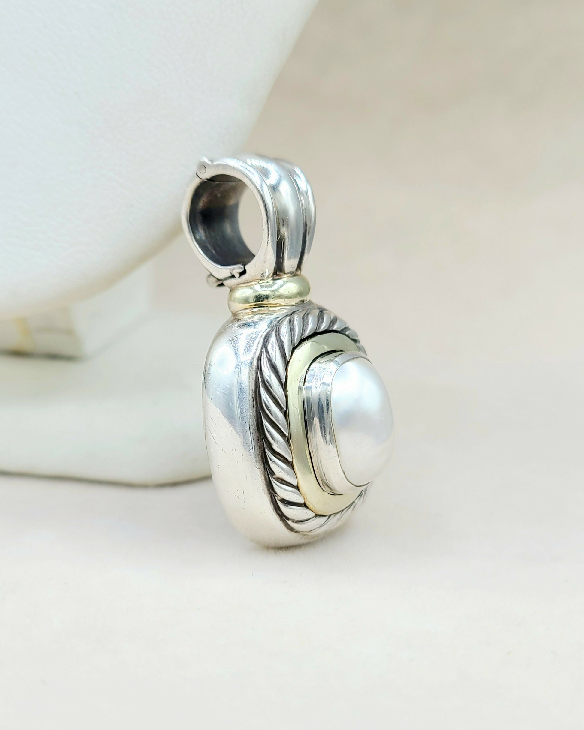 David Yurman Large Albion Mabe Pearl Pendant | Certified Pre-Owned  AYW Luxury #