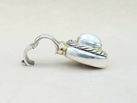  David Yurman Albion Pendant Large Pearl & Gold