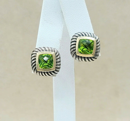  David-Yurman-Albion-Peridot-Cable-Earrings-