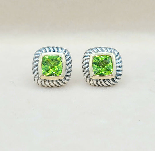  David-Yurman-Albion-Peridot-Cable-Earrings-