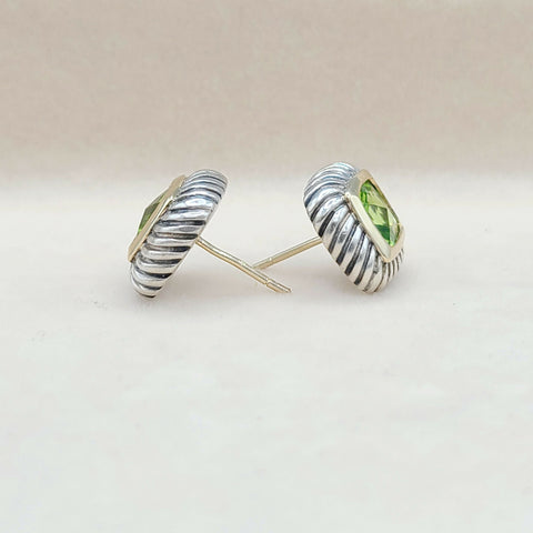  David-Yurman-Albion-Peridot-Cable-Earrings-