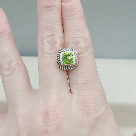  David-Yurman-Albion-Peridot-Cable-Earrings-