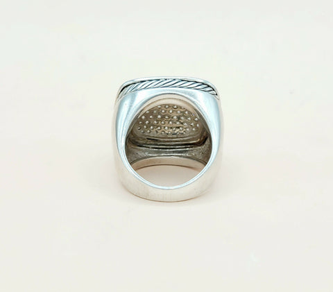  David Yurman Albion Ring 20mm Pavé Diamonds