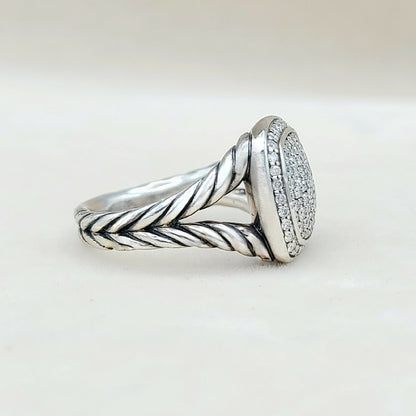 David Yurman Albion Ring Pavé Diamonds    #