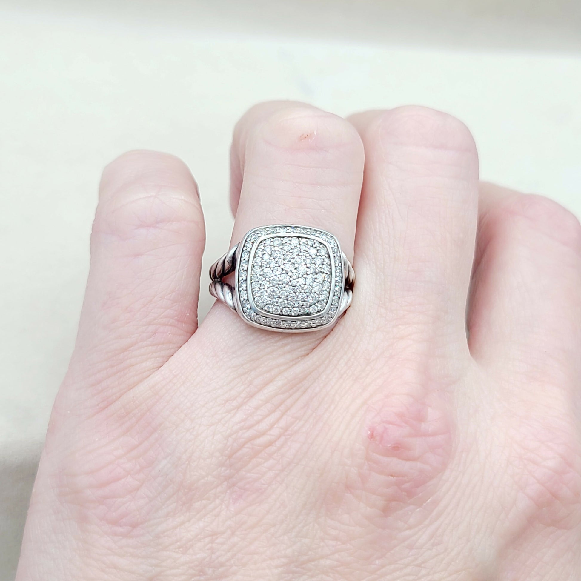 David Yurman Albion Ring Pavé Diamonds    #