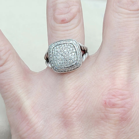  David Yurman Albion Ring Pavé Diamonds