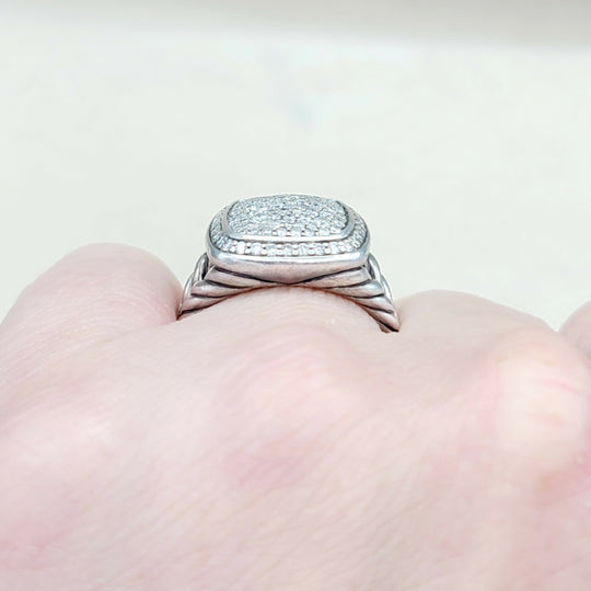  David Yurman Albion Ring Pavé Diamonds