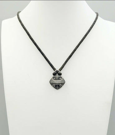  David Yurman Armory Cushion Pendant Necklace