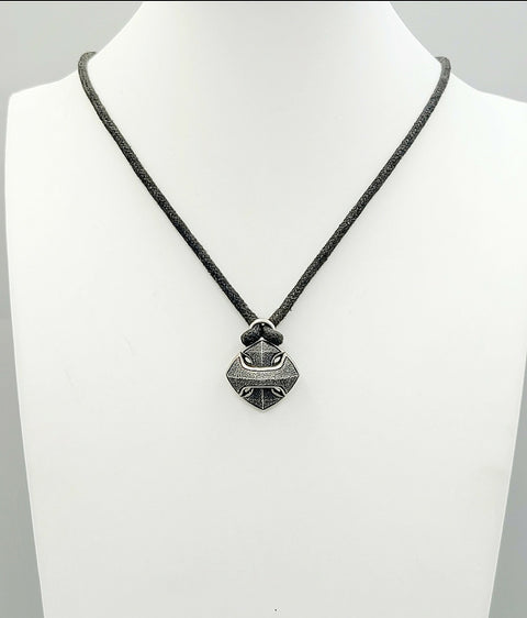  David Yurman Armory Cushion Pendant Necklace