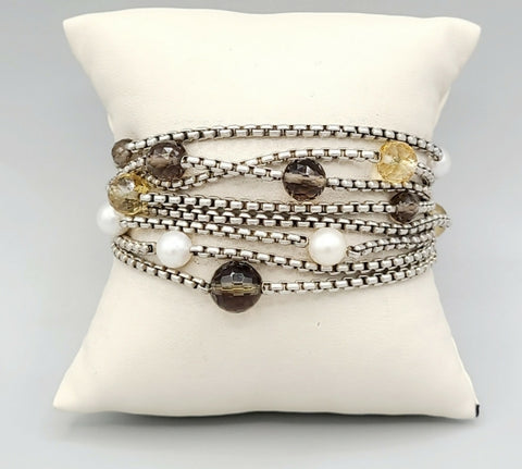  David Yurman Bijoux Bracelet – Multi Chain & Pearl