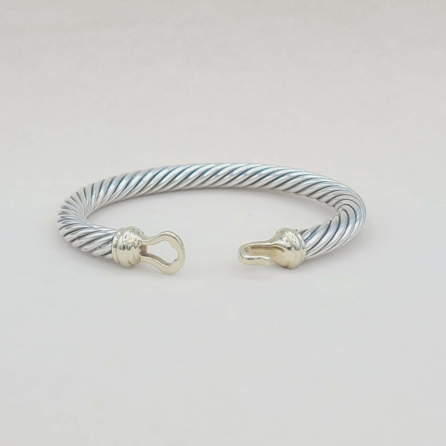 David Yurman 7mm Buckle Bracelet with 14K Gold | Certified Pre-Owned    #