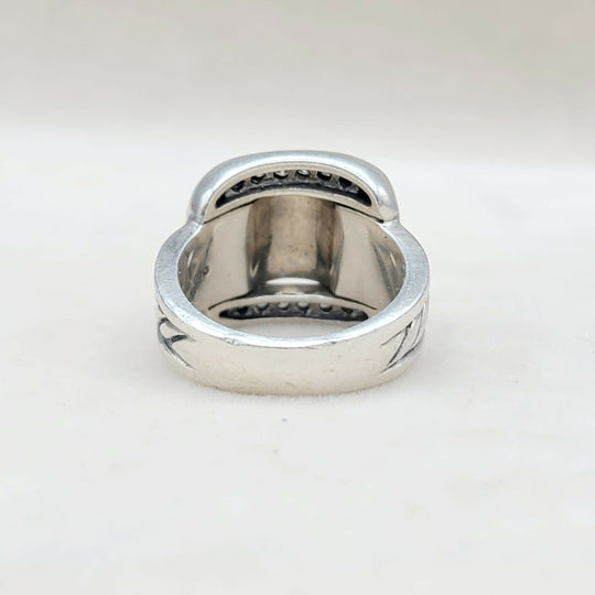  David Yurman Buckle Ring Large with Diamonds
