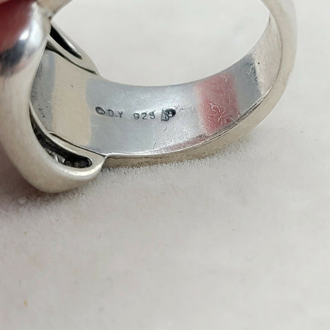  David Yurman Buckle Ring Large with Diamonds