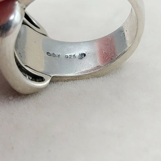  David Yurman Buckle Ring Large with Diamonds