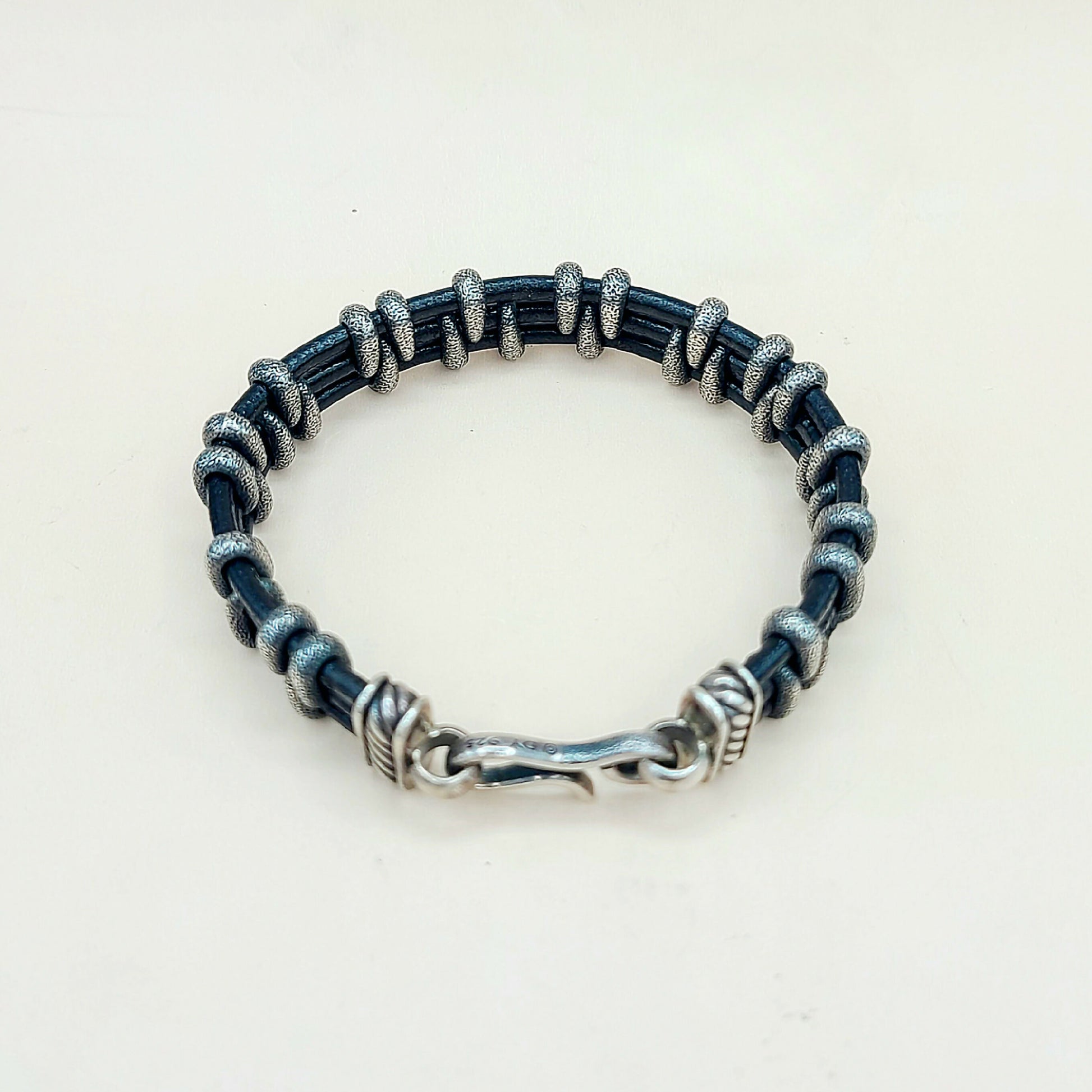 David Yurman Cable Station Strippled Bracelet, 14mm