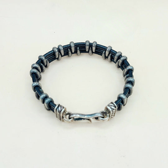  David Yurman Cable Station Bracelet 14mm Strippled Design
