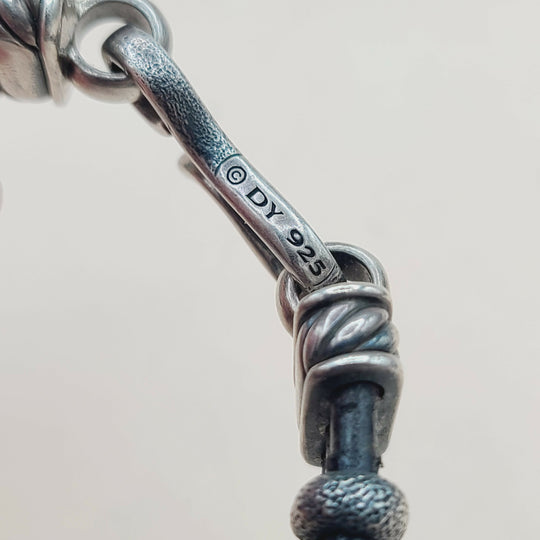  David Yurman Cable Station Bracelet 14mm Strippled Design