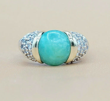  David Yurman Capri Ring – 10mm Peruvian Opal