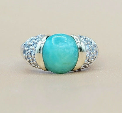 David Yurman Capri Ring – 10mm Peruvian Opal  AYW Luxury #