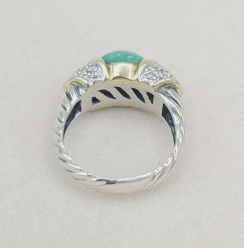  David Yurman Capri Ring – 10mm Peruvian Opal