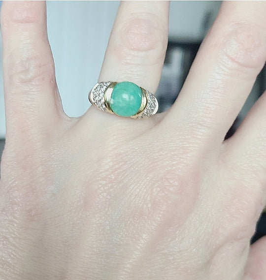  David Yurman Capri Ring – 10mm Peruvian Opal